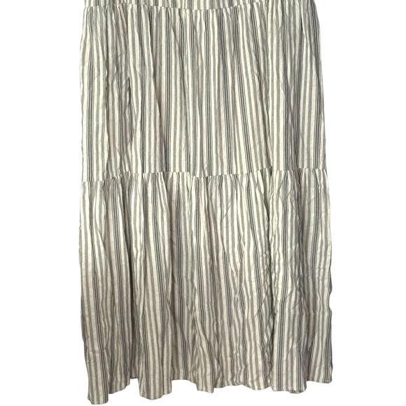 Cozy Co. Striped Maxi Dress Sz Small Sleeveless Cotton Blend Pockets Beachy Boho - Picture 6 of 14